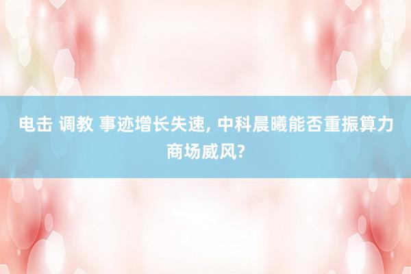 电击 调教 事迹增长失速， 中科晨曦能否重振算力商场威风?